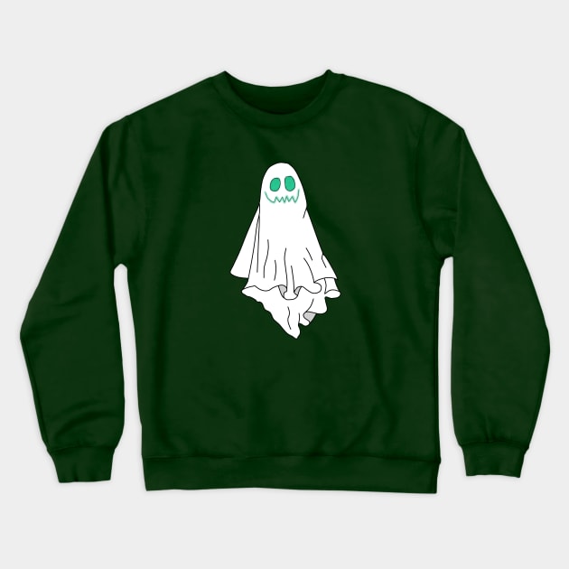 smiling ghost Crewneck Sweatshirt by Night Horror